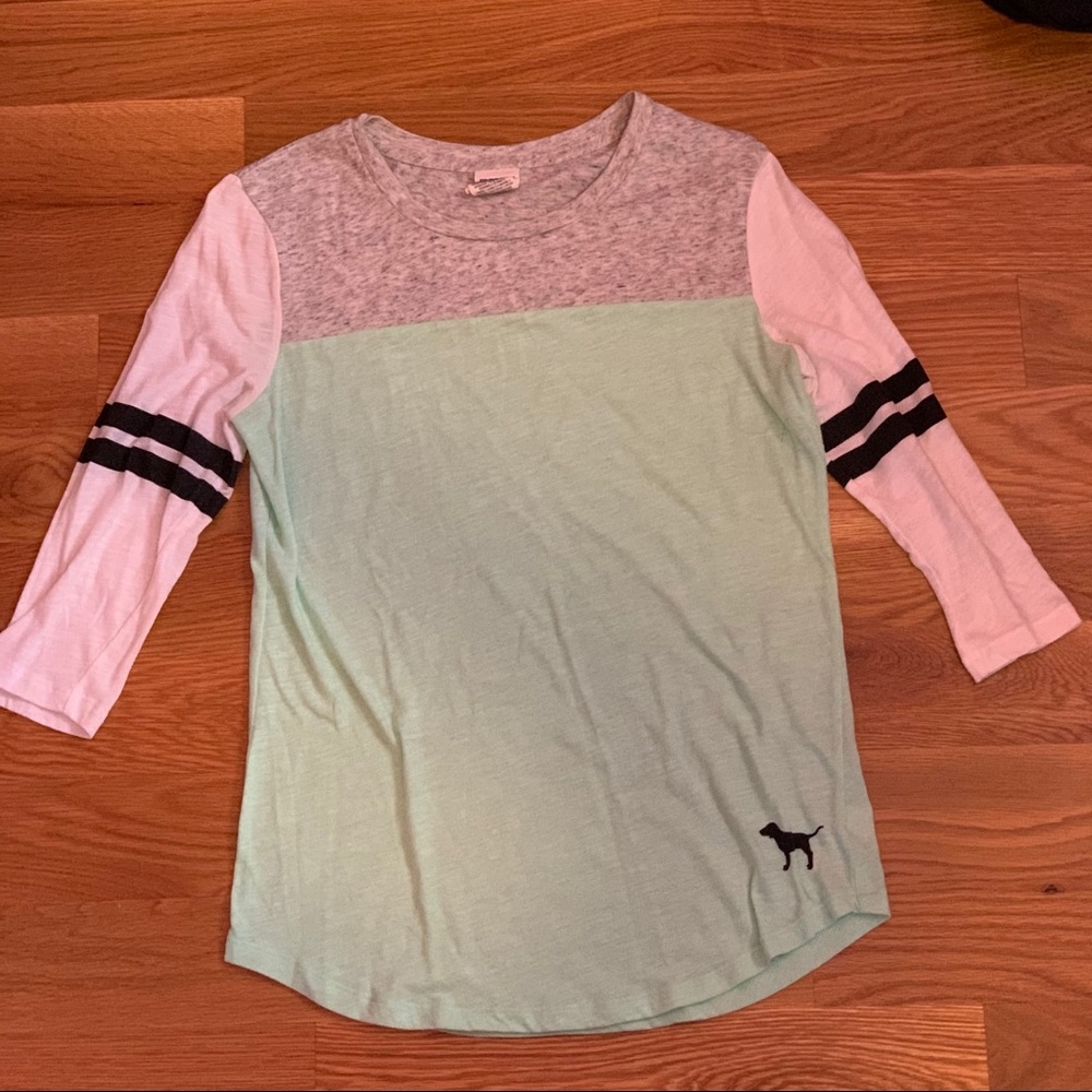 From Victoria Secret’s Pink, Long Sleeve Shirt